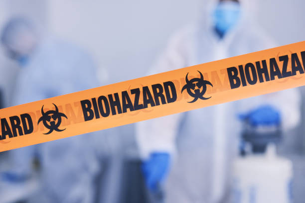 Professional Infectious Disease Decontamination technician working in Red Oak, NC